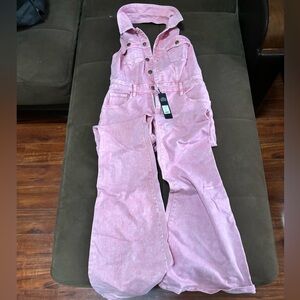 Pink denim Jumpsuit